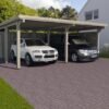Carport double WEKA 618 imprégné 603 x 512 cm