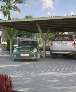 Carport double WEKA 609 imprégné 604 x 621 cm