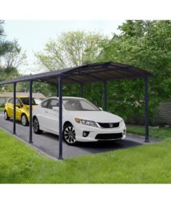 Carport en aluminium ARCADIA 8500 26,4 m² gris