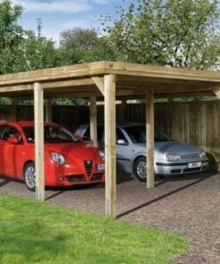 Carport double WEKA 618 Imprégné 603 x 802cm