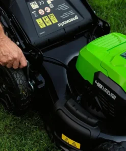 Tondeuse sur batterie GREENWORKS , 48 V, l.46 cm – Image 5