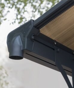 Carport aluminium Arcadia 5000 – 16 m² – gris – Image 6