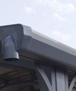Carport aluminium Arcadia 5000 – 16 m² – gris – Image 7