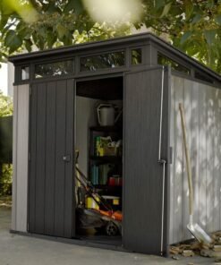 Abri en résine brossée monopente Brossium 4,7m²