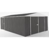 Garage en acier Zincalume Colorbond EASYSHED anthracite 18m²