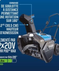 Souffleuse sans fil à 1 phase Mastercraft 2 x 20 V avec batterie – Image 3