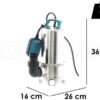 Pompe à immersion électrique pour eaux chargées Makita PF1110 – de 1100 watt