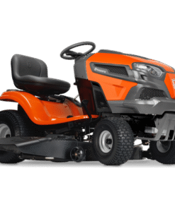 Tracteur tondeuse autoportée HUSQVARNA TS 142T : coupe large, éjection latérale et confort